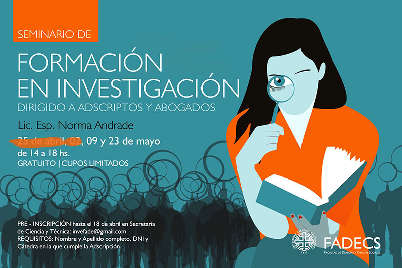CONTINÚA MAÑANA EL SEMINARIO DE FORMACIÓN DE INVESTIGACIÓN